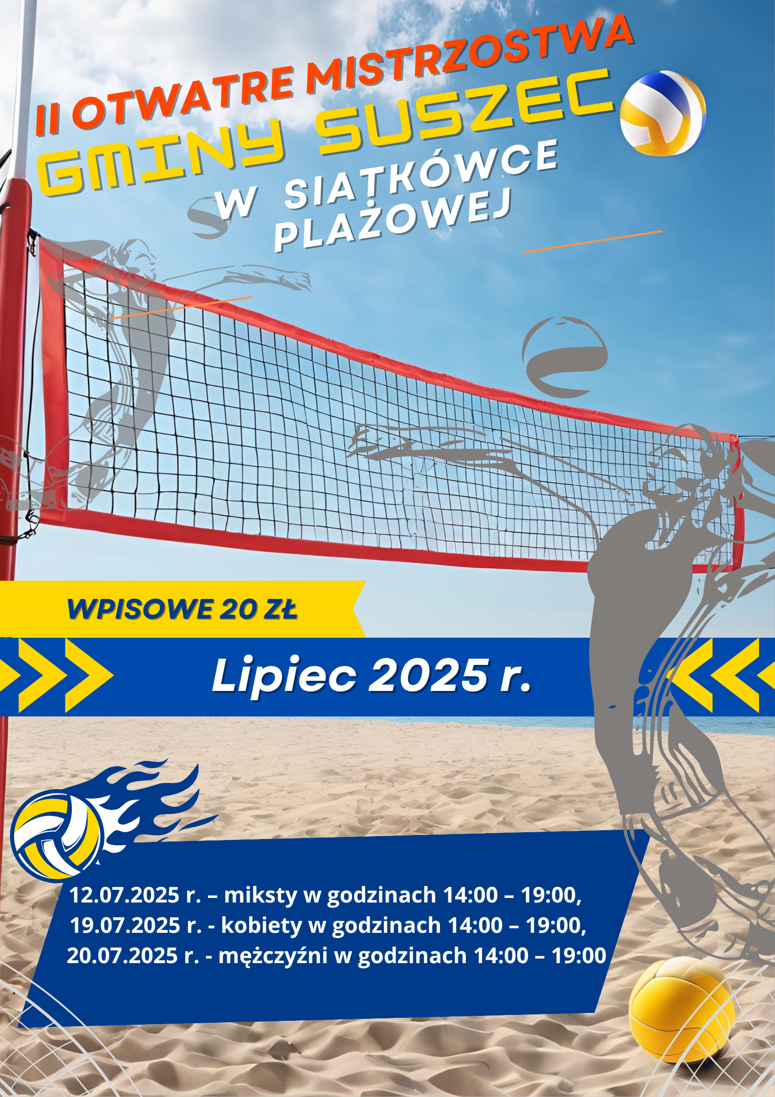 II Otwarte Mistrzostwa Gminy Suszec w siatkówce plażowej