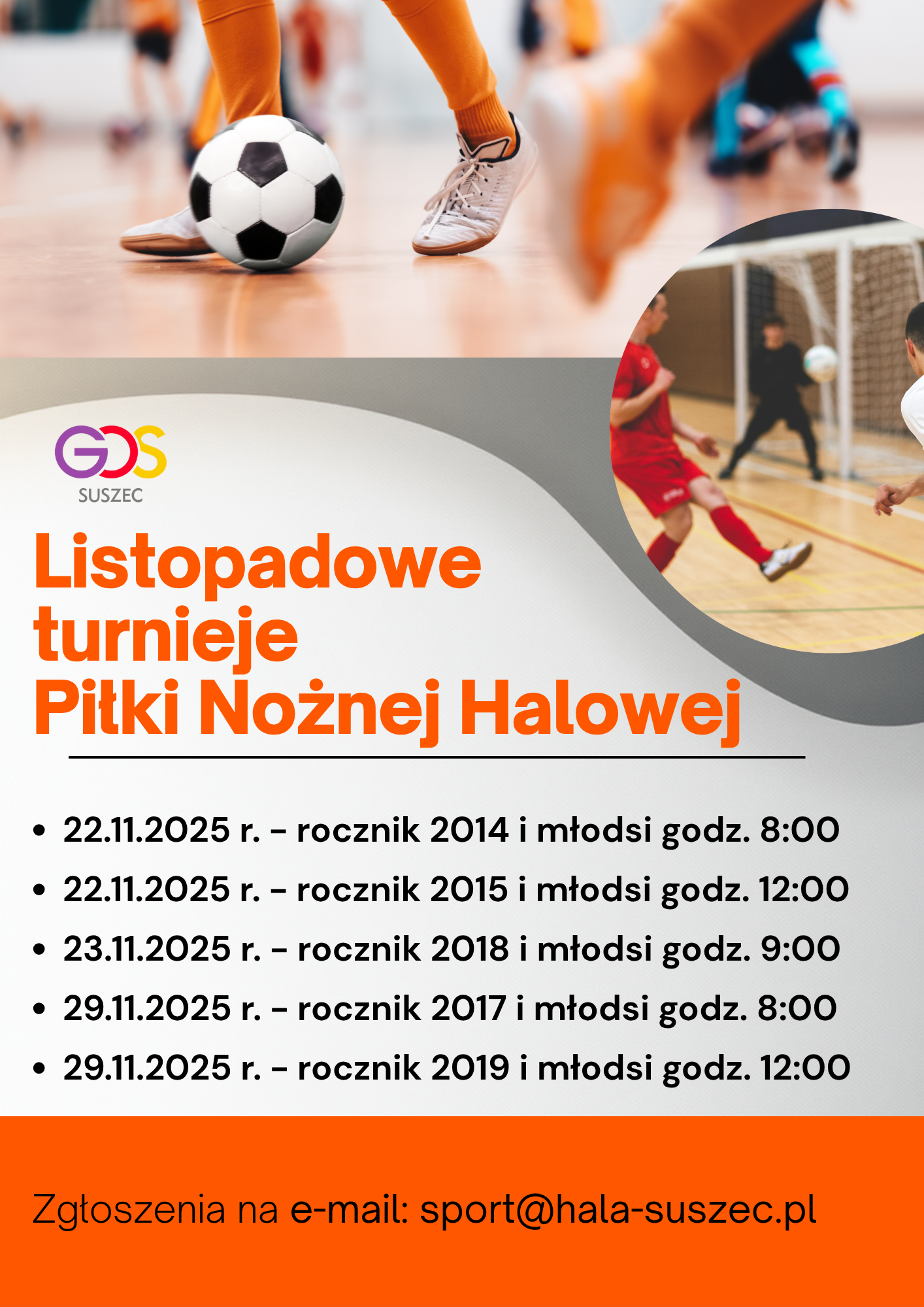 Listopadowe turnieje Piłki nożnej halowej