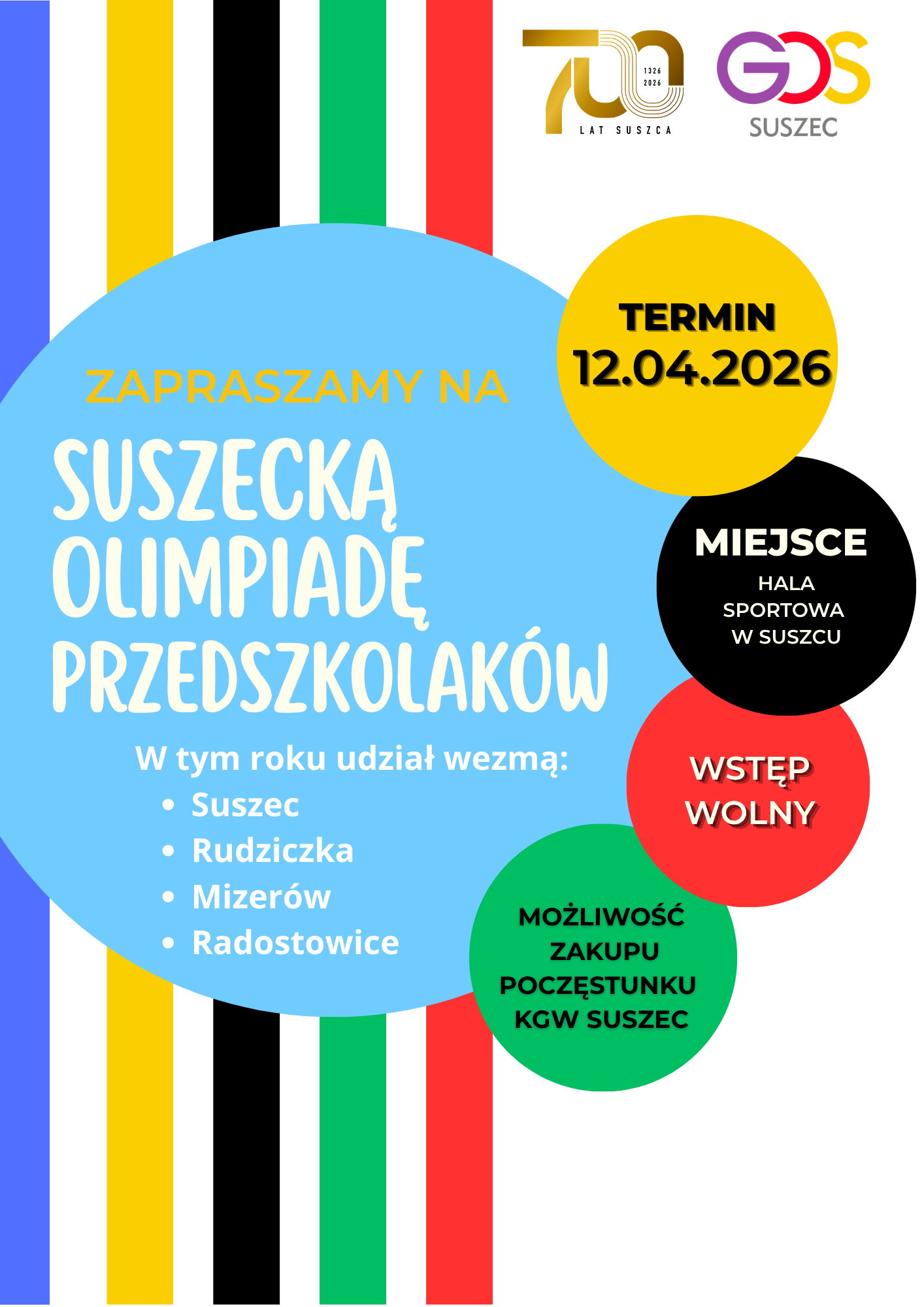 Suszecka Olimpiada Przedszkolaków 12.04.2026 r.